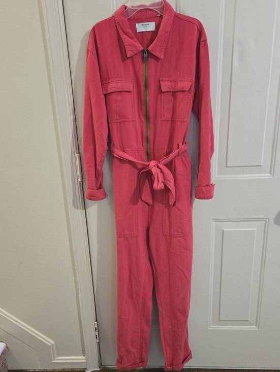 One Teaspoon Pants - One Teaspoon Paradise Utility Jumpsuit Pink Slouchy Oversized Relaxed Fit S